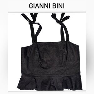 Black GIANNI BINI Crop Top. Sz;8